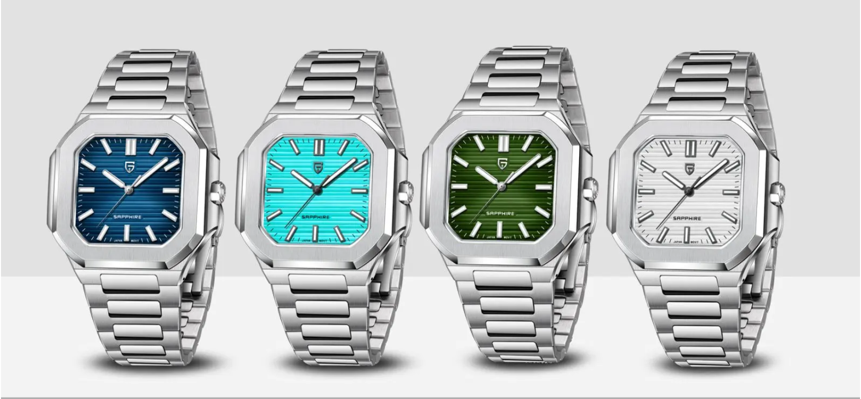 PAGANI DESIGN New Square Men Quartz Watch Luxury Sapphire Glass
