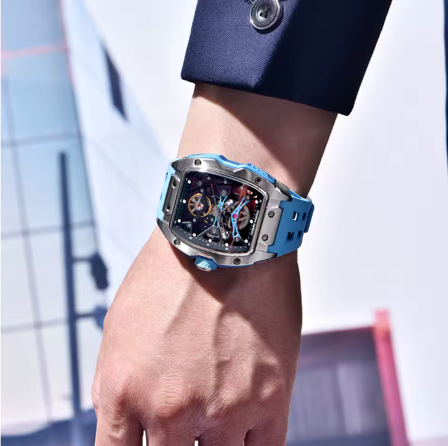 PAGANI DESIGN 42MM Skeleton Dial Men Mechanical Watch Top Brand Sapphire Glass