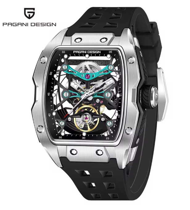 PAGANI DESIGN 42MM Skeleton Dial Men Mechanical Watch Top Brand Sapphire Glass